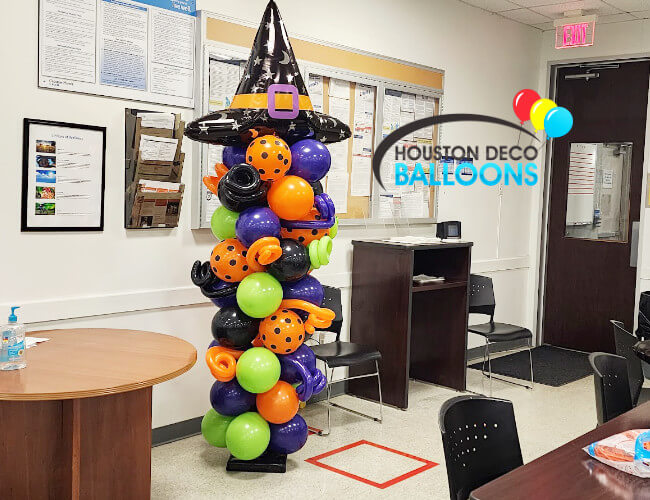Halloween Hat Balloon Column 