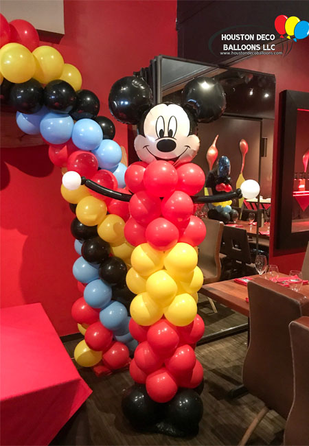 Mickey Mouse Balloon Column