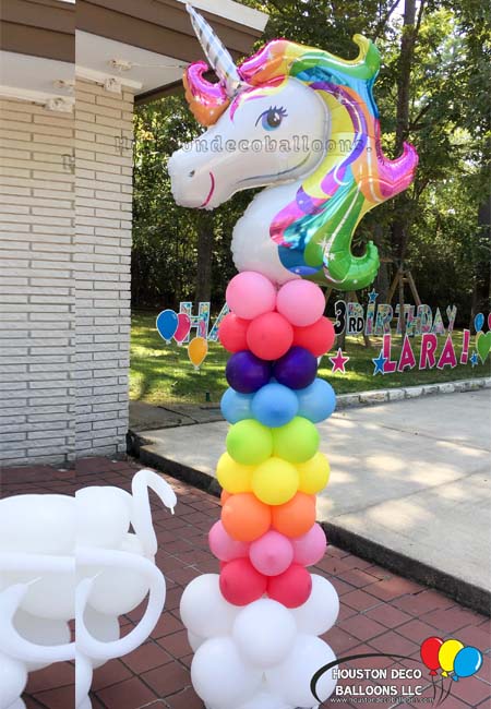 Unicorn Balloon Column 