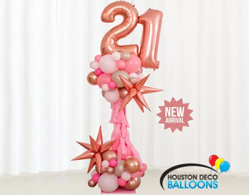 Number Balloon Column