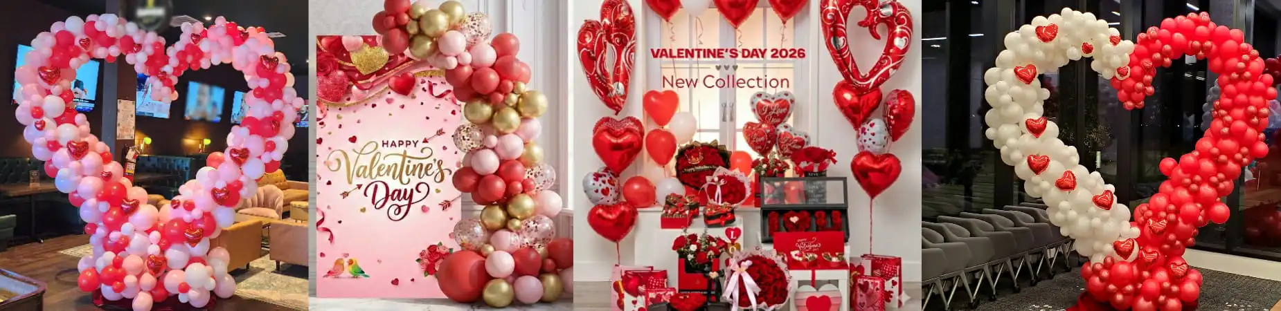 Valentines-2026 Valentine's day balloons, bouquets, and flower arrangements in Houston for local pick and delivery