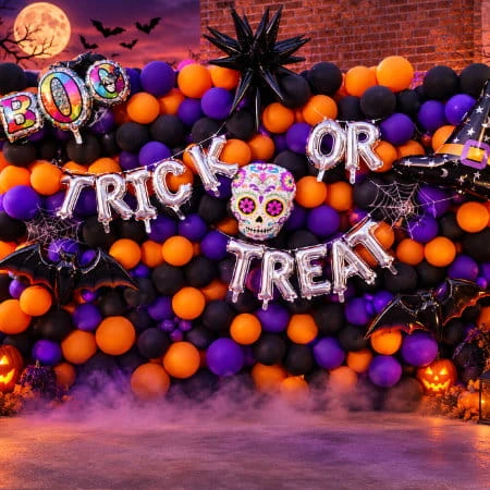 halloween-2026 Halloween balloon wall - Trick or Treat